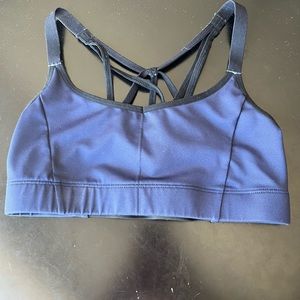 Blue and Black Sportsbra